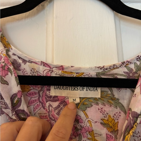 Daughters of India Kyra Maxi in Fuchsia Floral - Picture 4 of 6